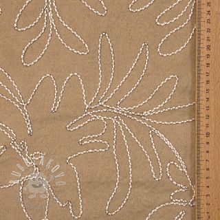 Semiš Tape flower beige