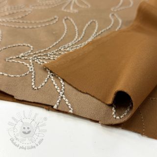Semiš Tape flower beige
