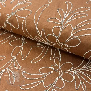 Semiš Tape flower cinnamon