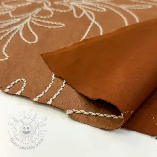 Semiš Tape flower cinnamon