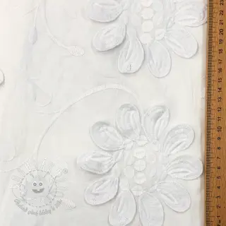 Bavlnená látka EMBROIDERY Bellagio white