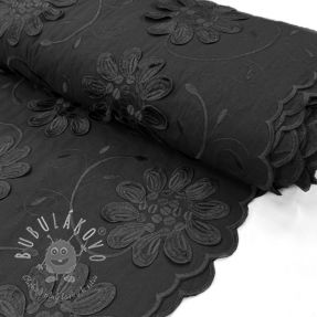Bavlnená látka EMBROIDERY Bellagio black