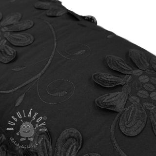 Bavlnená látka EMBROIDERY Bellagio black