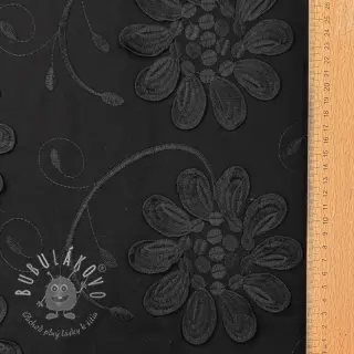 Bavlnená látka EMBROIDERY Bellagio black