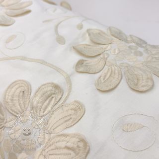 Bavlnená látka EMBROIDERY Bellagio cream