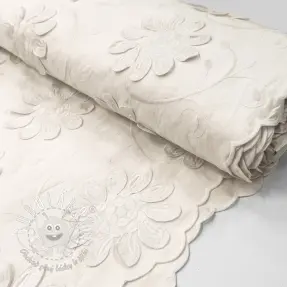 Bavlnená látka EMBROIDERY Bellagio off white