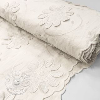 Bavlnená látka EMBROIDERY Bellagio off white