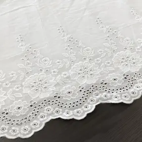 Bavlnená látka EMBROIDERY Leon border