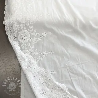 Bavlnená látka EMBROIDERY Leon border