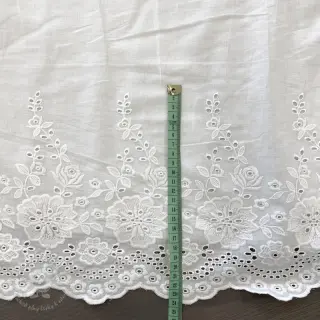 Bavlnená látka EMBROIDERY Leon border