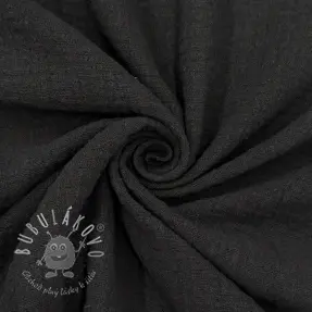 Bavlnená látka SLUB WASHED black