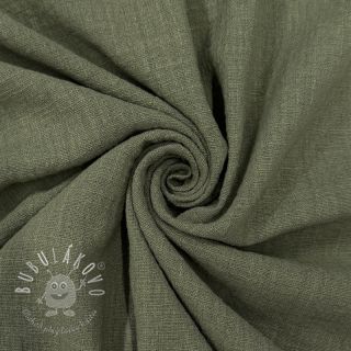 Bavlnená látka SLUB WASHED pickle