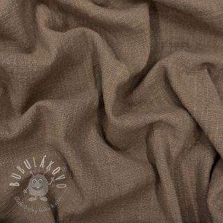 Bavlnená látka SLUB WASHED taupe