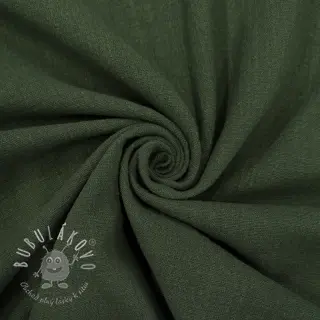Bavlnená látka SLUB WASHED army green