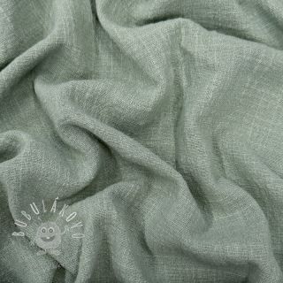 Bavlnená látka SLUB WASHED old green