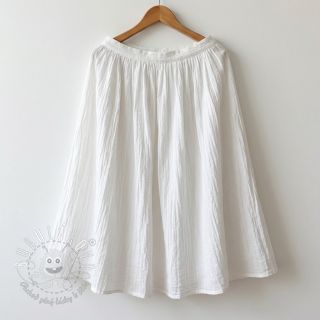 Bavlnená látka WASHED white