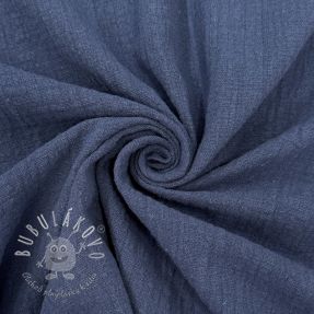 Bavlnená látka SLUB WASHED jeans