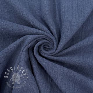 Bavlnená látka SLUB WASHED jeans