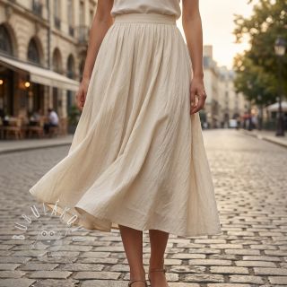 Bavlnená látka WASHED beige