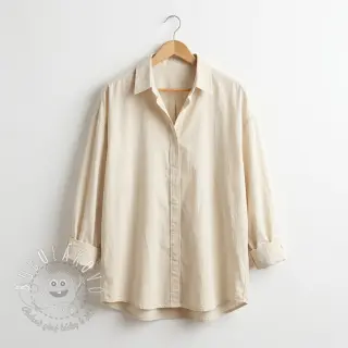 Bavlnená látka WASHED beige