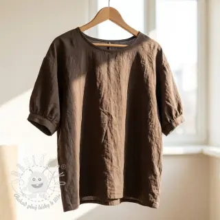 Bavlnená látka WASHED taupe