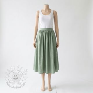 Bavlnená látka WASHED old green