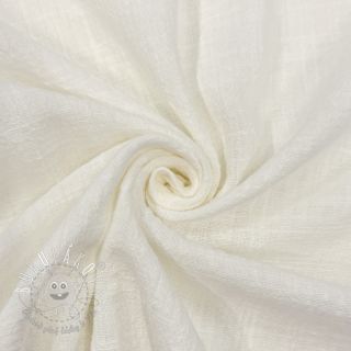 Bavlnená látka SLUB WASHED ecru