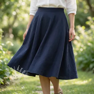 Bavlnená látka WASHED navy