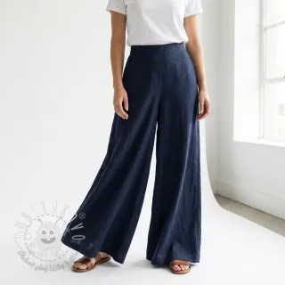 Bavlnená látka WASHED navy
