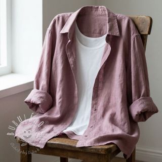 Bavlnená látka SLUB WASHED lavender