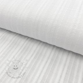 Bavlnená látka DOBBY Stripe off white