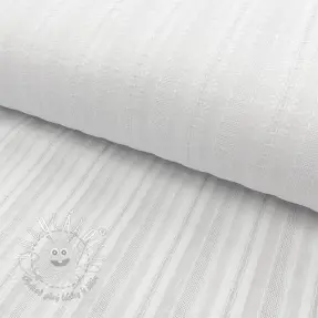 Bavlnená látka DOBBY Stripe off white