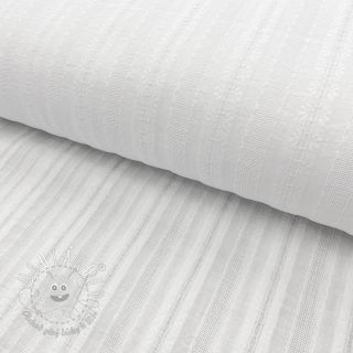 Bavlnená látka DOBBY Stripe off white