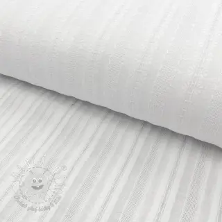 Bavlnená látka DOBBY Stripe off white