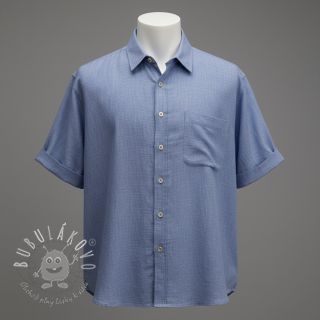 Bavlnená látka SLUB WASHED orchid