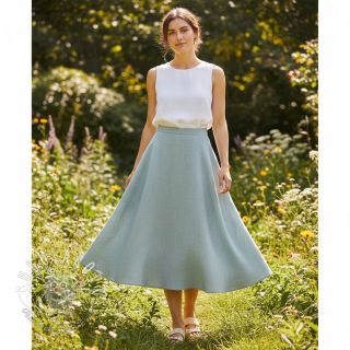 Bavlnená látka SLUB WASHED blue