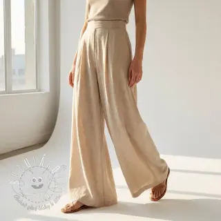 Bavlnená látka SLUB WASHED beige