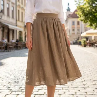 Bavlnená látka SLUB WASHED sand