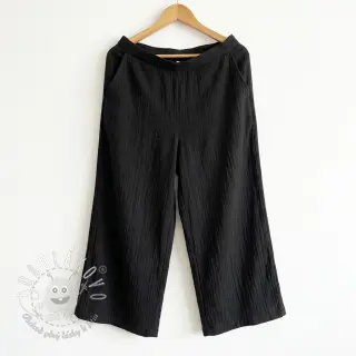 Bavlnená látka SLUB WASHED black