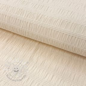 Viskóza CHENILLE JACQUARD ecru