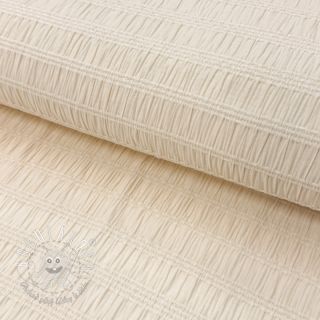Viskóza CHENILLE JACQUARD ecru