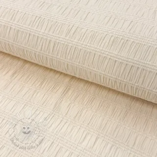 Viskóza CHENILLE JACQUARD ecru