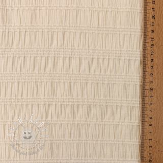 Viskóza CHENILLE JACQUARD ecru