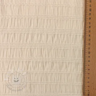 Viskóza CHENILLE JACQUARD ecru