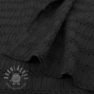 Viskóza CHENILLE JACQUARD black