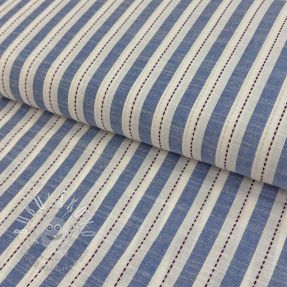 Bavlnená látka YARN DYED Stripes Nina blue