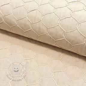 Prešívaná látka Cord off white