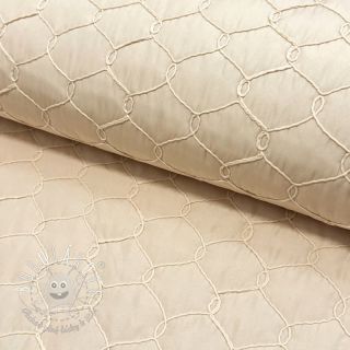 Prešívaná látka Cord off white
