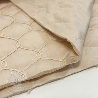 Prešívaná látka Cord off white
