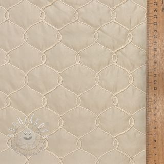 Prešívaná látka Cord off white